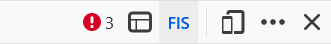 In DevTools, a warning icon with the number "3" next to it is shown.