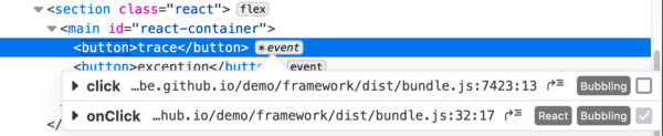 DevTools displaying disabled event listeners via the Inspector Event Tooltip