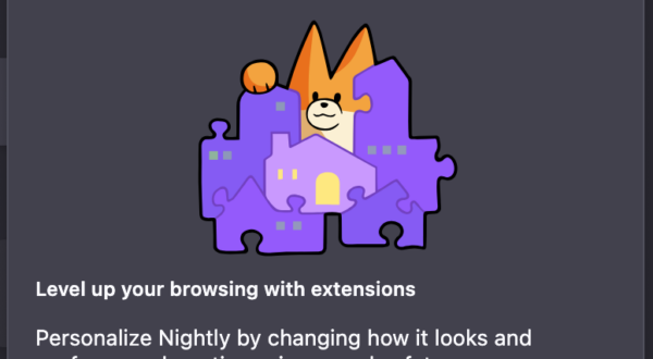 The Firefox Extensions UI panel encouraging users to find more extensions.